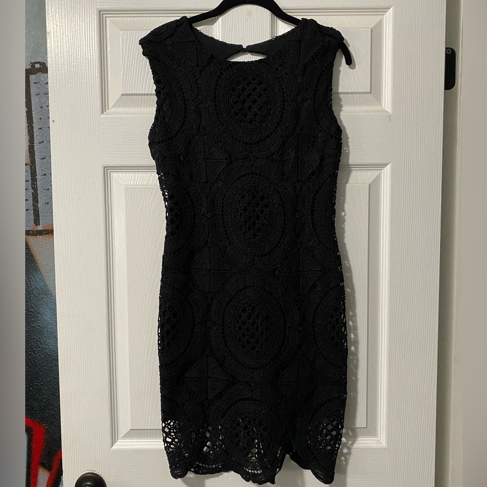 Elegant Black Lace Dress